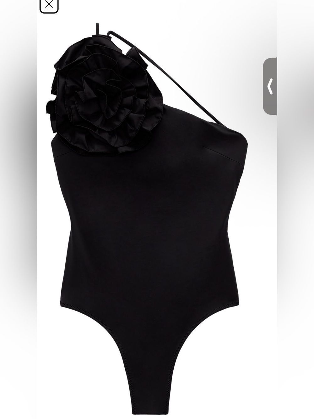 Zara Asymmetrical Floral swimsuit